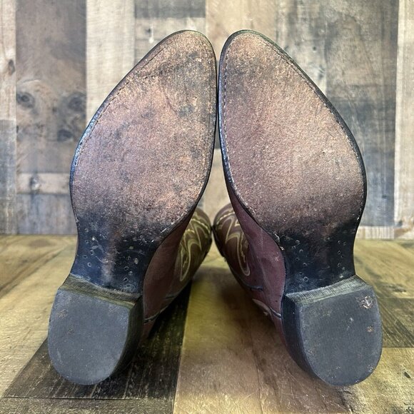 Lucchese 2000 Brown T0056J4 Western Cowboy Boots Mens 7 EE - Picture 2 of 12